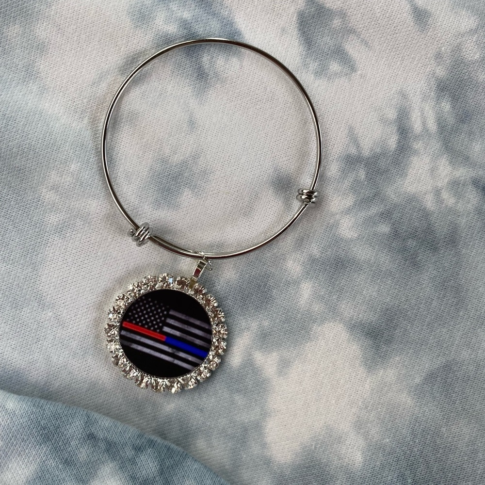 Police/firefighter charm bracelet